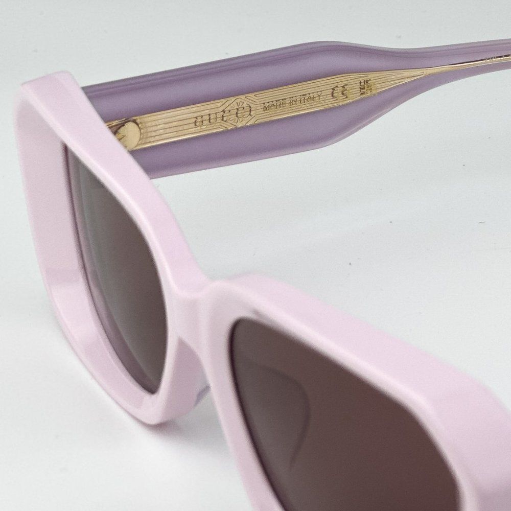 NEW Gucci GG1531SK 003 Pink Brown Unisex Rectangle Sunglasses GG 1531SK - Picture 9 of 11